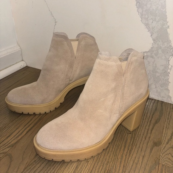 Dolce Vita Cashe H2O Waterproof Boots in Dune Suede Size 9.5 - Picture 2 of 14